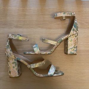 Urban Outfitters Embroidered Heels